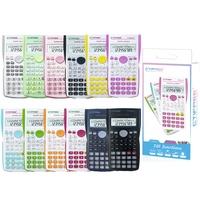 Calculatrice scientifique CTIFREE 82MS, 240 fonctions, pour étudiants, écran LCD 10+2 chiffres, alimentation par piles, plastique ABS