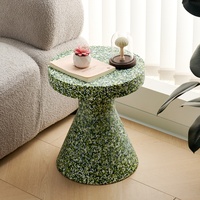 Table basse ronde multifonctionnelle en PE écologique à bas prix, table d'appoint pour chambre à coucher