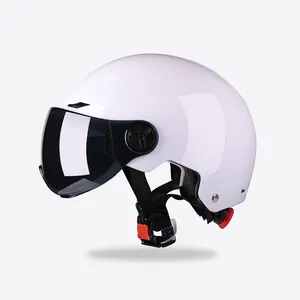 VIMODE especializados do esporte do vintage semi-coberto capacete de segurança inteligente para moto