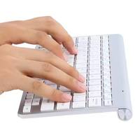 Kit Clavier et Souris Sans Fil USB 2.4G Ultra-Mince 78 Touches 1200 DPI Étanche pour Gaming, Ordinateur Portable/Bureau