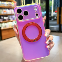 Étui de protection pour iPhone 18 Pro Max avec support rotatif à 360 degrés, résistant à la saleté et aux chocs, procédé IMD 2-en-1
