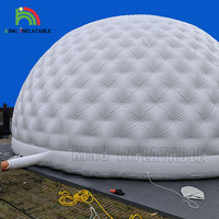 Dôme Igloo gonflable noir sur mesure, grandes chapiteau, Bar, Disco, fête, tente gonflable