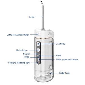 Mini <span class=keywords><strong>irrigador</strong></span> portátil de agua, limpiador bucal recargable por USB, <span class=keywords><strong>irrigador</strong></span> bucal inalámbrico para el cuidado <span class=keywords><strong>dental</strong></span> con bolsa de viaje - Product Image 3