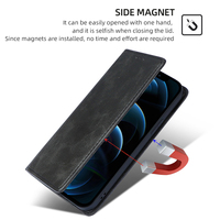 Étui de téléphone en PU TPU avec support pour Samsung Galaxy Note 20 Ultra M62 M53 M52 M14 M33 M32 M12 F52 5G, avec emplacement pour cartes, portefeuille, housse de téléphone