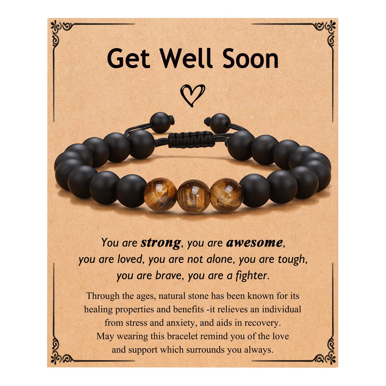 Bracelet+Card Get Well Soon