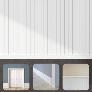 Gỗ mouldings Trắng mồi gỗ trang trí đúc Trắng ván chân tường <span class=keywords><strong>millwork</strong></span> s4s - Product Image 4