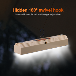 Lampe LED portable super lumineuse 1000W pour le travail et le camping, avec crochet magnétique, rechargeable, lampe de tente avec lampe torche intégrée - Product Image 3