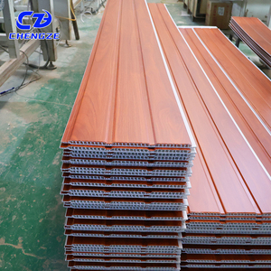 แผ่นผนังและฝ้าเพดานพีวีซีลายไม้ขายดี - Product Image 1