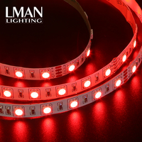 SMD5050 RGB LED-Streifen 24V Flexibles Farbwechsel-Lichtband Hochhelle Dekorative Beleuchtung für TV Heim-/Gewerbenutzung IP65