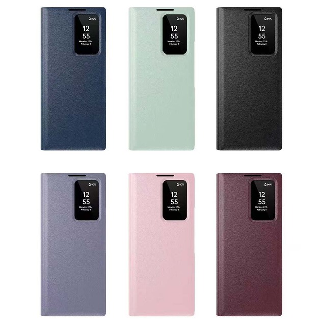 SmartjoyF011 Wholesale Flip Phone Case with Smart Window for Samsung S25 S24 S23 Ultra Z Fold 7 6 5 4 Luxury Mobile Cover