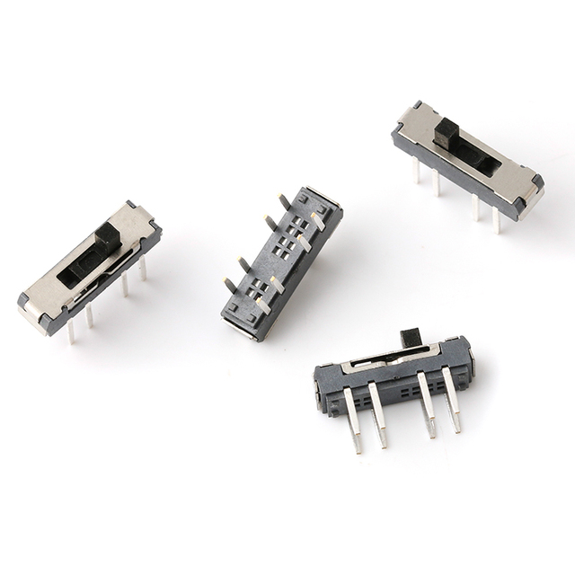 Mini Slide Switch MSS23D19 2P3T Vertical 8 Pin Double Row RoHS Certified 300mA