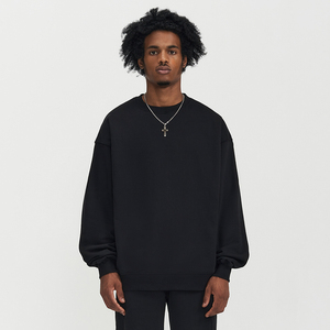 <span class=keywords><strong>Felpa</strong></span> con Logo personalizzato di alta qualità in tinta unita <span class=keywords><strong>nera</strong></span> <span class=keywords><strong>felpa</strong></span> invernale stampa moda <span class=keywords><strong>senza</strong></span> <span class=keywords><strong>cappuccio</strong></span> - Product Image 1