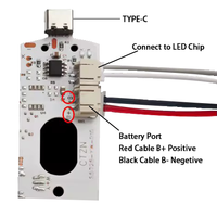 Lampe de bureau LED 5V personnalisable, rechargeable, sans fil, module LED 3.7V, bande LED en stock