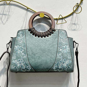 शीर्ष परत वाली चमड़े की महिलाओं के हैंडबैग हाथ से खींचा कंधे का क्रॉसबॉडी बैग विंटेज पोर्टेबल मैसेंजर टोटे बैग - Product Image 5