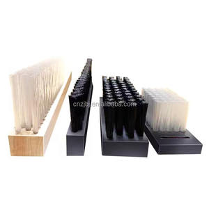 <span class=keywords><strong>Brosse</strong></span> à lamelles de nettoyage industrielle OEM à corps vert et filament de nylon blanc tufté avec trous de fixation - Product Image 6