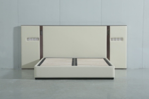 Cama italiana Villa de lujo Precio de fábrica Venta al por mayor Star Hotel Villa B & B <span class=keywords><strong>Club</strong></span> Dormitorio Cama Super Madera maciza Cama grande - Product Image 4