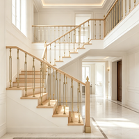 Vente en gros de balustrades d'escalier en aluminium de style moderne et luxueux, de haute qualité, pour balcon, villa, appartement, bâtiment sécurisé