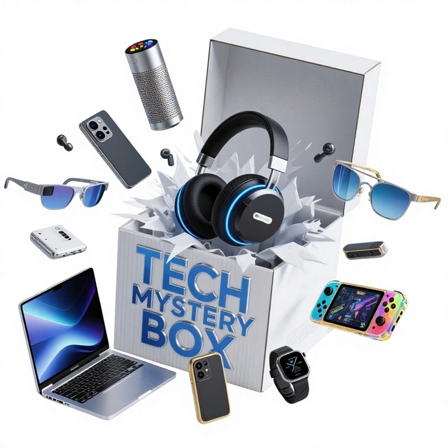 2026 Advanced 3C Electronics Mystery Box Random 1-5 Items SmartWatch TWS Earphone Wireless Earbuds Accessories Surprise Festival