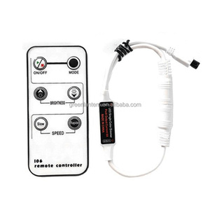 Bộ Điều Khiển Làm Mờ Đèn LED Một Màu Điều Khiển Từ Xa IR Không Dây 6 Phím Đèn Dải LED 5V 12V 24V Bộ Điều Chỉnh Độ Sáng Hồng Ngoại Mini IR - Product Image 3