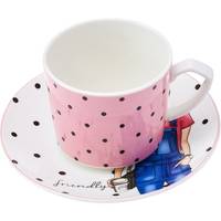 Pop Art Espresso Taza de café turca de cerámica Taza de café Expresso de porcelana 90cc