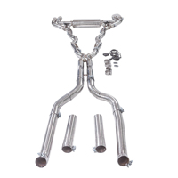   M550 G30 2017-2023 4.4T Échappement complet avant, intermédiaire et arrière, silencieux simple, double valve, sortie quadruple, performance sportive