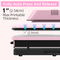 Plancha de Sublimación Digital Ingani de 13.7 Pulgadas, Máquina de Planchado Plana de Calidad Industrial, Máquina de Impresión de Camisetas, Máquina de Prensa Caliente