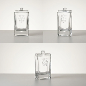 Botellas de Vidrio Cuadradas con Cabeza de León en Relieve, Base Gruesa y Transparente, para Whisky, <span class=keywords><strong>Vodka</strong></span> y Brandy, Venta al Por Mayor - Product Image 4