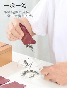 Té Anhua Chino HN16 Cha, Precio de Fábrica al por Mayor Negociable, 120g, Té Flor de Oro de Hunan, Post-Fermentado, Mini Paquete, Té Oscuro - Product Image 3
