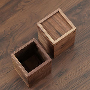 מחזיק עט מעץ מלא קיבולת גדולה מארגן שולחן עבודה בסגנון יוקרתי גביעונית - Product Image 3