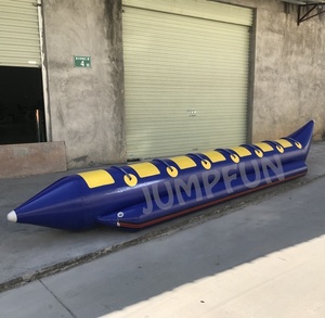 Bon prix 6 à <span class=keywords><strong>10</strong></span> personnes gonflent des bateaux de banane remorquables à air enfants tubes de banane d'eau flottante - Product Image 5
