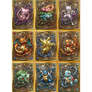 Nueva Caja Sorpresa <span class=keywords><strong>de</strong></span> Cartas Metálicas Doradas PY, Cartas Pokémon al por Mayor, Cartas Metálicas POKE, <span class=keywords><strong>Juego</strong></span> <span class=keywords><strong>de</strong></span> <span class=keywords><strong>Mesa</strong></span> para Niños, <span class=keywords><strong>Juego</strong></span> <span class=keywords><strong>de</strong></span> Cartas Coleccionables con Diseño Personalizado <span class=keywords><strong>de</strong></span> Gyarados - Product Image 5