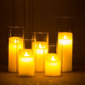 <span class=keywords><strong>Velas</strong></span> de Cera Real con Luz LED, Funcionan con Batería, <span class=keywords><strong>Velas</strong></span> Parpadeantes, Blanco Cálido, Marfil, sin Llama, Decoración de Cera de Parafina, Vela LED - Product Image 3