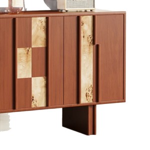 Aparador de madera maciza de estilo vintage, mueble de pared para sala de estar, madera de caucho tailandesa y pino de Nueva Zelanda, 5 compartimentos - Product Image 5