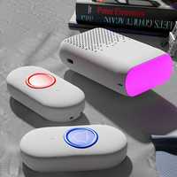 Nueva alarma de vibración de sonido y luz para sordos y silenciosos, buscapersonas inalámbrico para el hogar, timbre de vibración intermitente colorido