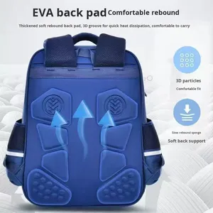 Children's Cartoon Oxford Schoolbag Grades 1-3 Lightweight <b>Large</b>-Capacity Boys' Girls' Primary School Students <b>Backpack</b> - Product Image 2