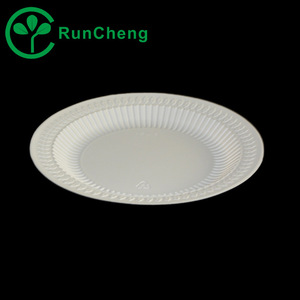 Piatto da portata in plastica PP monouso da 9 pollici, adatto al microonde, con logo stampato, per la conservazione del calore, confezione da 500 pezzi - Product Image 6