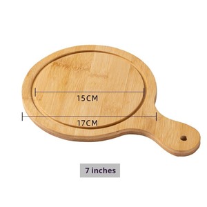 Bandeja <span class=keywords><strong>de</strong></span> Bambú <span class=keywords><strong>de</strong></span> Alta Calidad para <span class=keywords><strong>Pizza</strong></span> con Asa para Cortar <span class=keywords><strong>Pizza</strong></span> y Pan, para Hornear o Servir - Product Image 6