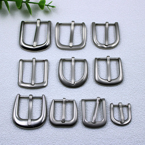 Fibbia di lusso in lega di zinco argento fibbia singola 15mm 20mm 25mm 30mm fibbia per cintura in metallo per cinturino borse in pelle cintura - Product Image 1