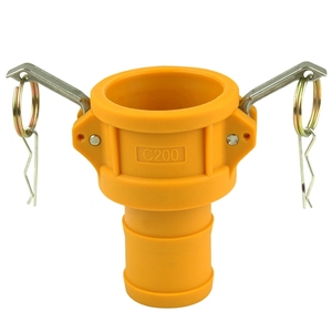 Accesorios de ranura Camlock conector de acoplador de acoplamiento rápido de manguera de aluminio PP nylon acero inoxidable tipo A <span class=keywords><strong>B</strong></span> C D E F DC DP - Product Image 1