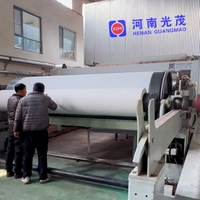 Máquina para la fabricación de papel cultural Fourdrinier, línea de producción de papel para imprimir, cuadernos y hojas A4 recicladas a partir de papel usado