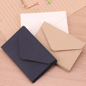 Vintage European Style Kraft Paper <strong>Envelope</strong> Black and White Business Card Invitation and Gift Window <strong>Envelope</strong> - Product Image 3