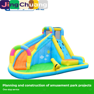 Castillo Inflable Infantil, Tobogán Acuático para el Hogar, Castillo Acuático para Exteriores, Castillo Inflable para Interiores, Parque Acuático con Rocódromo, Juguetes - Product Image 5