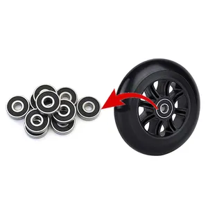 7*22*7 Ball Bearing 627RS For Skating Shoes Wheels Quad Roller Skates