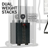 Système d'entraînement de fitness Evolve Dual Multi Functional Trainer Station de machine à câble