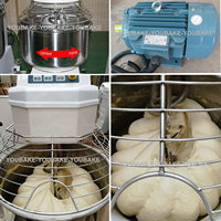 Mélangeur industriel 20L 30L 40L 50L 60L 80L 130L 200L 260L 320L Mélangeur à spirale Table verticale Biscuits Pâte Fleur Boulangeries Mélangeurs