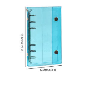 ห่วงพีวีซีนิ่มใสสำหรับวางแผน M5 A6 <span class=keywords><strong>A7</strong></span>กระดุมสแนปทำจากเงินทรงกลม6นิ้วตัวป้องกันเปลือกสมุดแบบเติมได้ - Product Image 6