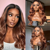 Perruques synthétiques résistantes à la chaleur de 24 pouces, longues et volumineuses, pour femmes noires, perruques Lace Front 13*6, ondulées, prix de gros