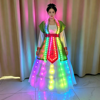 Robe traditionnelle chinoise Hanfu LED, costume lumineux pour spectacle sur scène, festival, fête, cosplay, carnaval, défilé, adulte