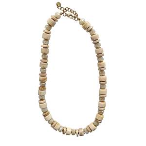 Collier à perles en acier inoxydable 316L plaqué or PVD, durable, résistant, bijoux de mode - Product Image 1