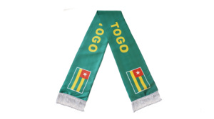 TOGO Drapeau Écharpe En Gros Personnalisé Football Acclamations Produits Fans Drapeau National Écharpe Graduation Gland Écharpes Châle - Product Image 2